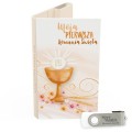 USB PACK - Pierwsza Komunia Święta - opakowanie komunijne + pendrive komunijny - wzór PK 6029 - Pamiątka Pierwszej Komunii Świętej