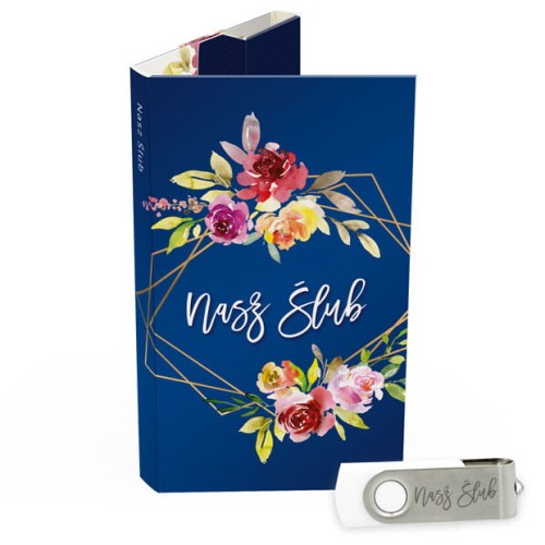 USB PACK z pendrive - ŚLUB, WESELE - opakowanie ślubne + pendrive ślubny - wzór SL 7001 - Pamiątka Ślubu, zachowaj swoje wspomnienia na pendrive, Digialbum.