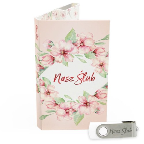 USB PACK z pendrive - ŚLUB, WESELE - opakowanie ślubne + pendrive ślubny - wzór SL 7007 - Pamiątka Ślubu, zachowaj swoje wspomnienia na pendrive, Digialbum.