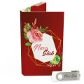 USB PACK z pendrive - ŚLUB, WESELE - opakowanie ślubne + pendrive ślubny - wzór SL 7010 - Pamiątka Ślubu, zachowaj swoje wspomnienia na pendrive, Digialbum.