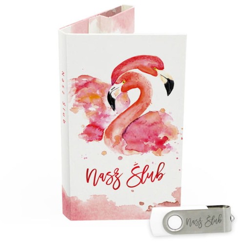 USB PACK z pendrive - ŚLUB, WESELE - opakowanie ślubne + pendrive ślubny - wzór SL 7012 - Pamiątka Ślubu, zachowaj swoje wspomnienia na pendrive, Digialbum.