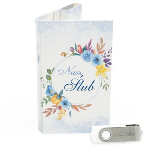 USB PACK z pendrive - ŚLUB, WESELE - opakowanie ślubne + pendrive ślubny - wzór SL 7017 - Pamiątka Ślubu, zachowaj swoje wspomnienia na pendrive, Digialbum.
