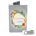 USB PACK z pendrive - ŚLUB, WESELE - opakowanie ślubne + pendrive ślubny - wzór SL 7021 - Pamiątka Ślubu, zachowaj swoje wspomnienia na pendrive, Digialbum.