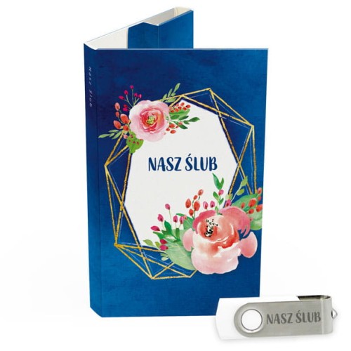 USB PACK z pendrive - ŚLUB, WESELE - opakowanie ślubne + pendrive ślubny - wzór SL 7027 - Pamiątka Ślubu, zachowaj swoje wspomnienia na pendrive, Digialbum.