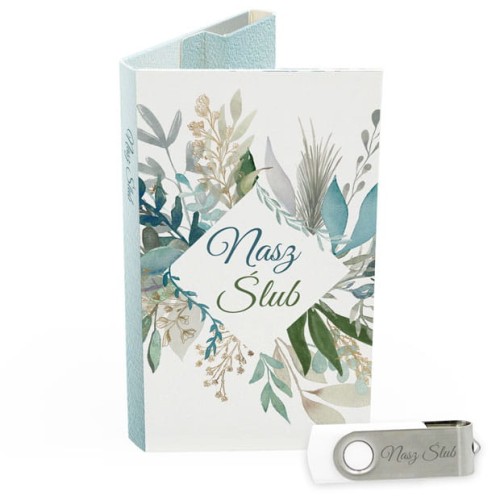 USB PACK z pendrive - ŚLUB, WESELE - opakowanie ślubne + pendrive ślubny - wzór SL 7028 - Pamiątka Ślubu, zachowaj swoje wspomnienia na pendrive, Digialbum.