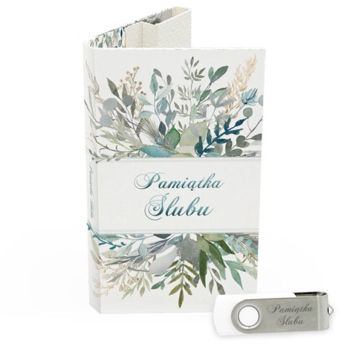 USB PACK z pendrive - ŚLUB, WESELE - opakowanie ślubne + pendrive ślubny - wzór SL 7034 - Pamiątka Ślubu, zachowaj swoje wspomnienia na pendrive, Digialbum.