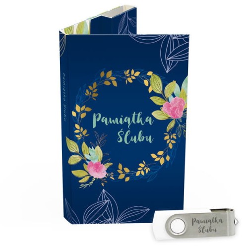 USB PACK z pendrive - ŚLUB, WESELE - opakowanie ślubne + pendrive ślubny - wzór SL 7035 - Pamiątka Ślubu, zachowaj swoje wspomnienia na pendrive, Digialbum.