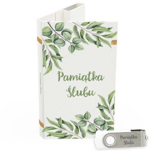 USB PACK z pendrive - ŚLUB, WESELE - opakowanie ślubne + pendrive ślubny - wzór SL 7036 - Pamiątka Ślubu, zachowaj swoje wspomnienia na pendrive, Digialbum.