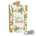 USB PACK z pendrive - ŚLUB, WESELE - opakowanie ślubne + pendrive ślubny - wzór SL 7037 - Pamiątka Ślubu, zachowaj swoje wspomnienia na pendrive, Digialbum.