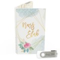 USB PACK z pendrive - ŚLUB, WESELE - opakowanie ślubne + pendrive ślubny - wzór SL 7041 - Pamiątka Ślubu, zachowaj swoje wspomnienia na pendrive, Digialbum.