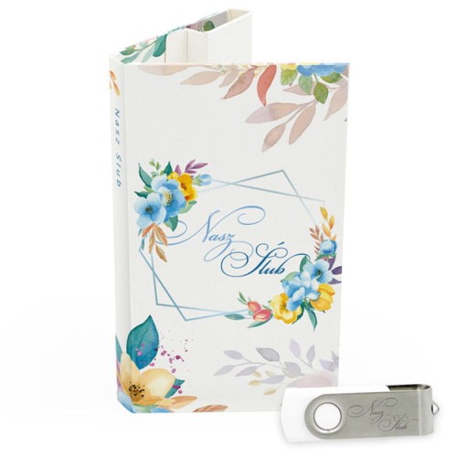 USB PACK z pendrive - ŚLUB, WESELE - opakowanie ślubne + pendrive ślubny - wzór SL 7042 - Pamiątka Ślubu, zachowaj swoje wspomnienia na pendrive, Digialbum.