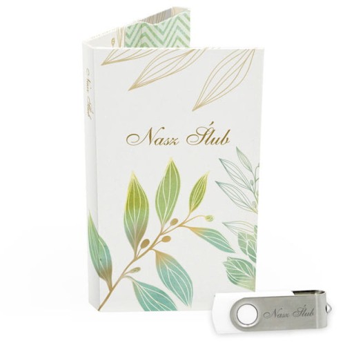 USB PACK z pendrive - ŚLUB, WESELE - opakowanie ślubne + pendrive ślubny - wzór SL 7047 - Pamiątka Ślubu, zachowaj swoje wspomnienia na pendrive, Digialbum.