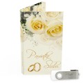USB PACK z pendrive - ŚLUB, WESELE - opakowanie ślubne + pendrive ślubny - wzór SL 7049 - Pamiątka Ślubu, zachowaj swoje wspomnienia na pendrive, Digialbum.