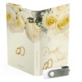 USB PACK z pendrive - ŚLUB, WESELE - opakowanie ślubne + pendrive ślubny - wzór SL 7049 - Pamiątka Ślubu, zachowaj swoje wspomnienia na pendrive, Digialbum.