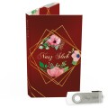 USB PACK z pendrive - ŚLUB, WESELE - opakowanie ślubne + pendrive ślubny - wzór SL 7050 - Pamiątka Ślubu, zachowaj swoje wspomnienia na pendrive, Digialbum.
