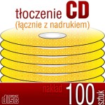 Tłoczenie CD + nadruk - pakiet 100 szt.