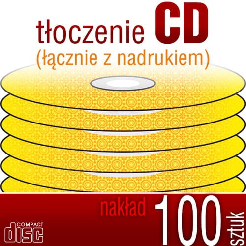 Tłoczenie płyt CD (+ nadruk na płycie) - 100 szt.