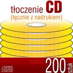 Tłoczenie CD + nadruk - pakiet 200 szt.