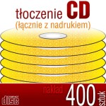 Tłoczenie CD + nadruk - pakiet 400 szt.