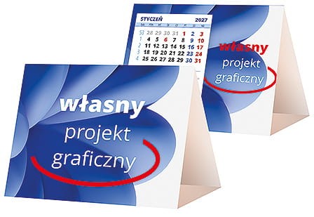 Kalendarze PIRAMIDKI MINI - własny projekt graficzny