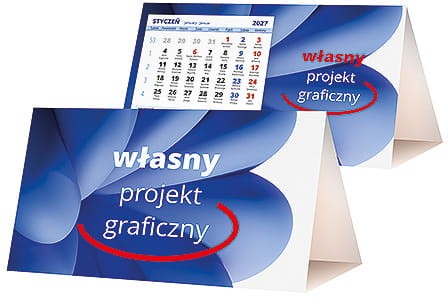 Kalendarze PIRAMIDKI STANDARD - własny projekt graficzny