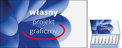 Kalendarze JEDNODZIELNE MAŁE- własny projekt graficzny