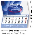 Kalendarze JEDNODZIELNE MAŁE- własny projekt graficzny