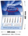 Kalendarze JEDNODZIELNE STANDARD - własny projekt graficzny