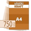 Ulotki na brązowym papierze KRAFT - A4 w atrakcyjnej niskiej cenie, z drukiem białym