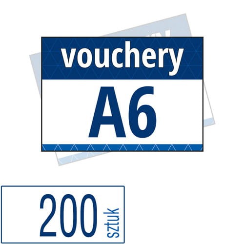 Vouchery A6 w atrakcyjnej niskiej cenie - pakiet 200 sztuk