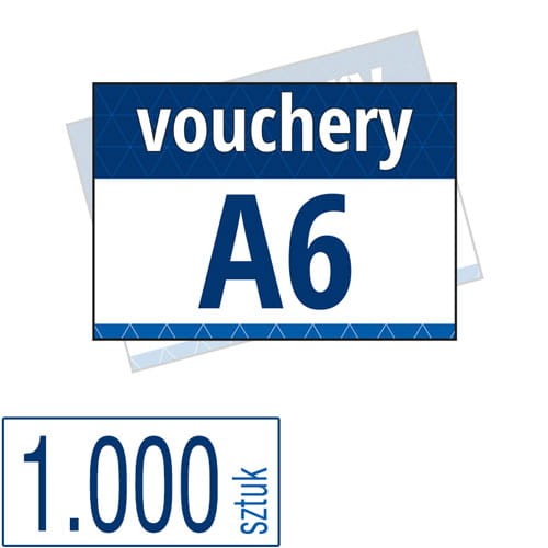 Vouchery A6 w atrakcyjnej niskiej cenie - pakiet 1.000 sztuk