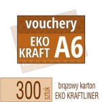 Voucher A6 Eko KRAFT - 300 szt.