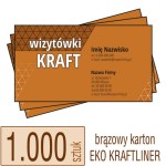 Wizytówki KRAFT - 1.000 szt.