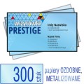 Wizytówki  PRESTIGE - różne papiery ozdobne do wyboru - pakiet 300 szt.