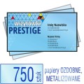 Wizytówki  PRESTIGE - różne papiery ozdobne do wyboru - pakiet 750 szt.
