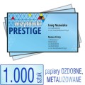 Wizytówki  PRESTIGE - różne papiery ozdobne do wyboru - pakiet 1.000 szt.