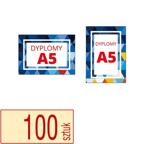 Dyplomy A5 - pakiet 100 sztuk