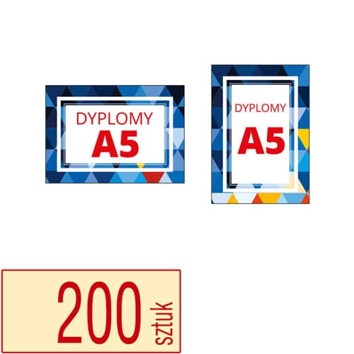 Dyplomy A5 - pakiet 200 sztuk