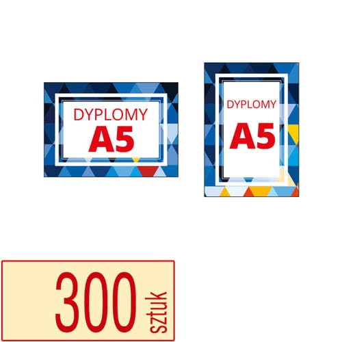 Dyplomy A5 - pakiet 300 sztuk
