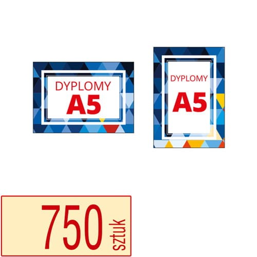 Dyplomy A5 - pakiet 750 sztuk