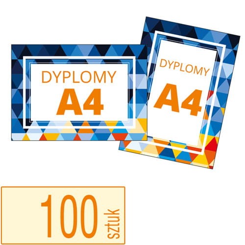 Dyplomy A4 - pakiet 100 sztuk