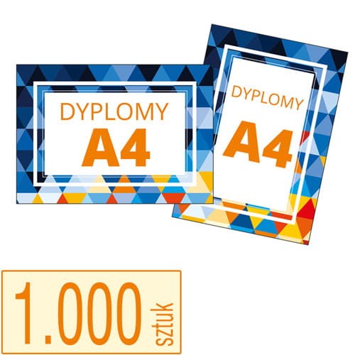 Dyplomy A4 - pakiet 1.000 sztuk