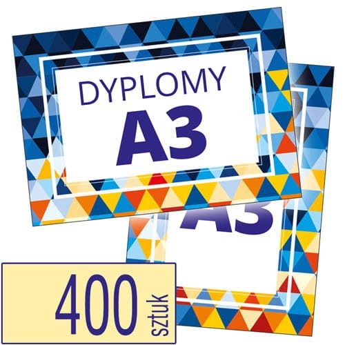 Dyplomy A3 - pakiet 400 sztuk