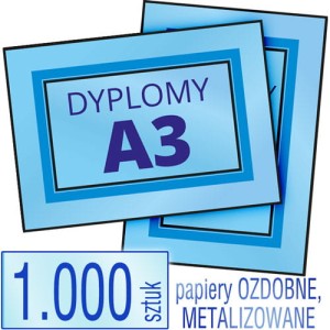 Dyplomy, certyfikaty A3 Prestige - 1.000 szt.