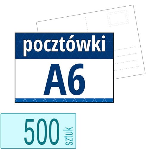 Pocztówki A6 w atrakcyjnej niskiej cenie - pakiet 500 sztuk