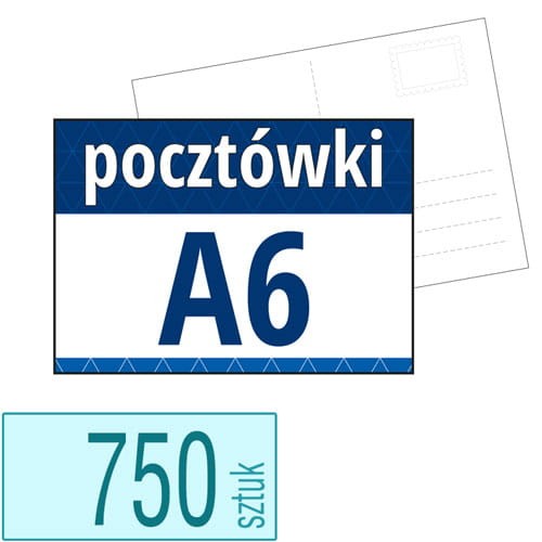 Pocztówki A6 w atrakcyjnej niskiej cenie - pakiet 750 sztuk