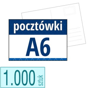 Pocztówki A6 - 1.000 szt.
