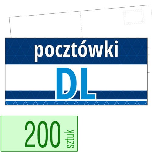 Pocztówki DL w atrakcyjnej niskiej cenie - pakiet 200 sztuk