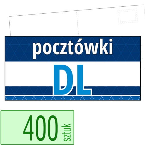 Pocztówki DL w atrakcyjnej niskiej cenie - pakiet 400 sztuk