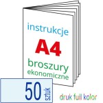 Instrukcje A4 / Broszury ekonomiczne A4 - 50 szt.
